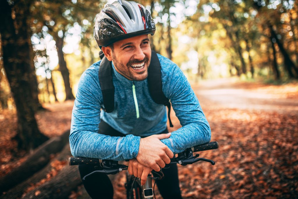 A happy cyclist!